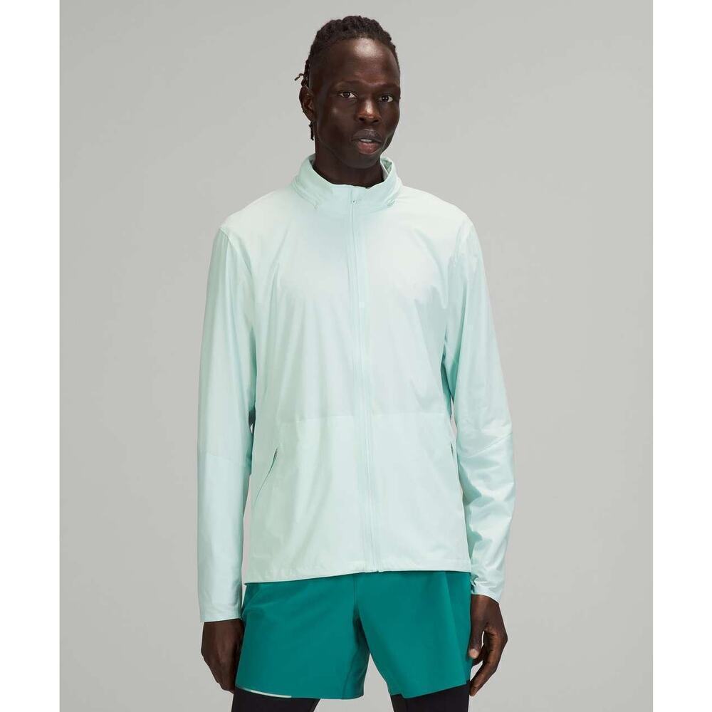 Lululemon Mens Active Jacket Delicate Mint Size S Running Golf Activewear